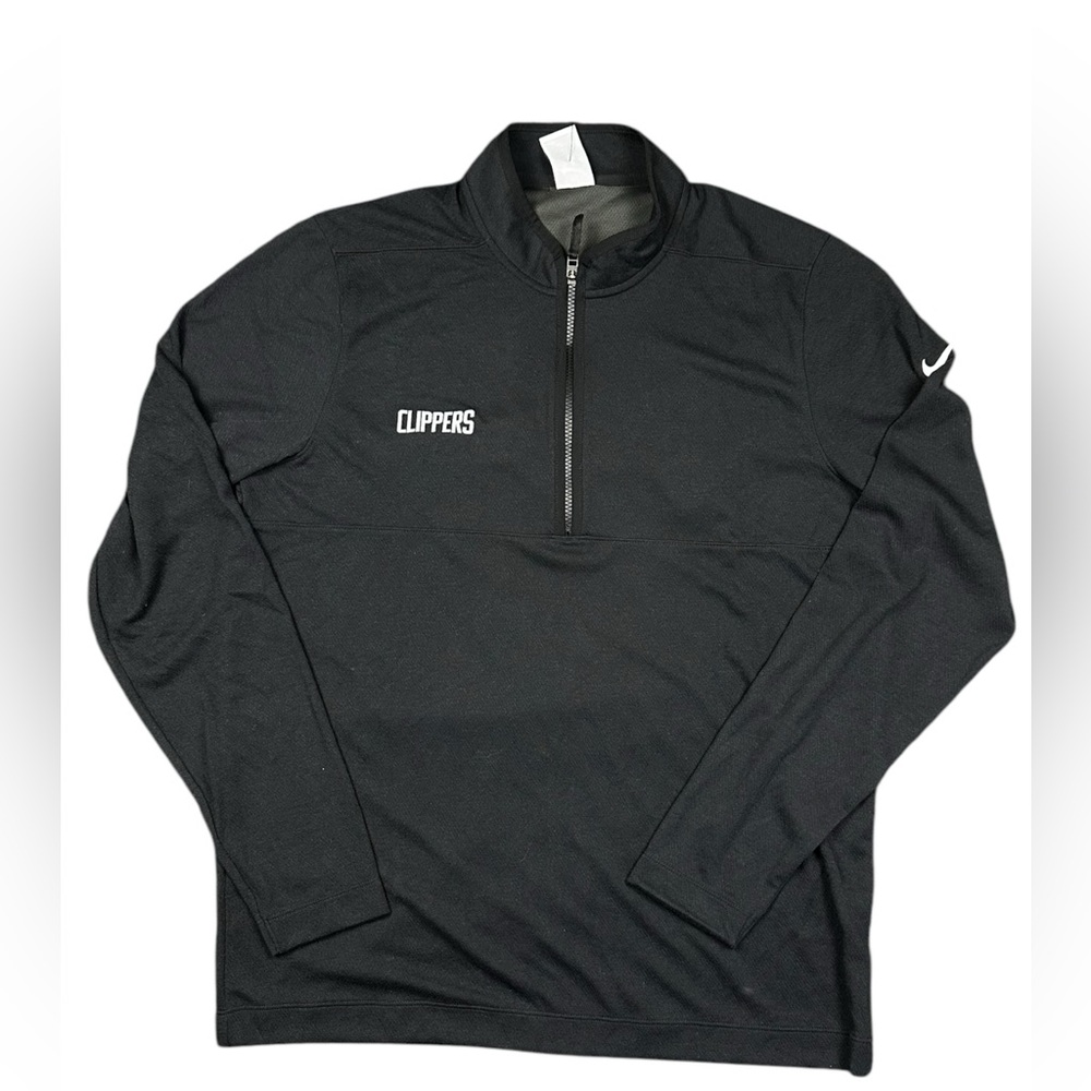 Nike LA Clippers Dri-FIT Victory Men's Half-Zip Golf Top Black Size L Tall